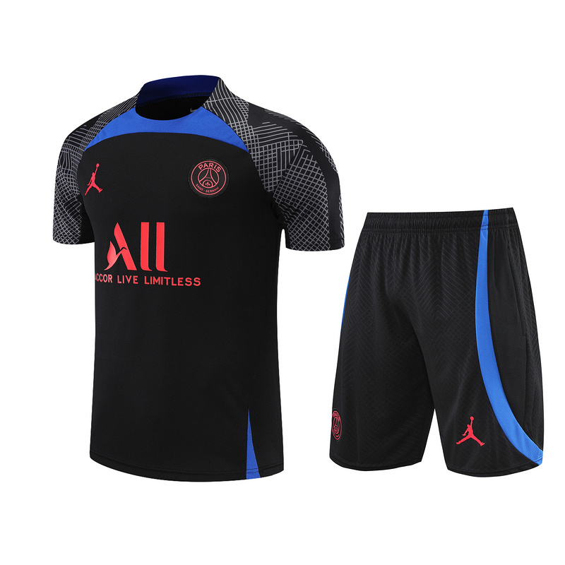 AAA Quality PSG 22/23 Black/Blue Training Kit Jerseys